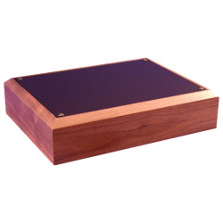 Hammond HWCHAS1310BK Walnut Chassis Alu Top Black 330 x 254 x 76 Wood/Black