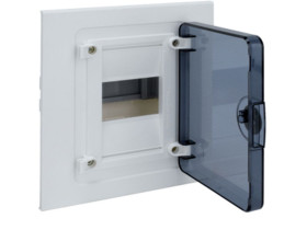 Rozdzielnica podtynkowa 4 modułowa 1x4M drzwi transparentne IP40 golf VF104TD HAGER