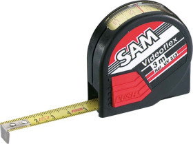 Miara taśmowa dł. 3m SAM szer. 16 mm Jednostki metryczne