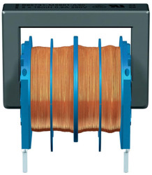 Dławik sieciowy 22 mH 800mA Promieniowe -30 → +50% Wtyczka PC 800mΩ Rdc rdzeń ferrytowy