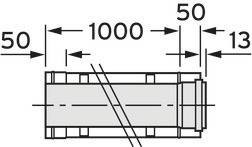 Przedłużenie Vaillant 1,0m 110/160mm 0020106403 Vaillant 20106403