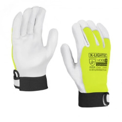Rękawice Robocze Skórzane zapinane na Rzep X-LIGHTEC Rozmiar 10
