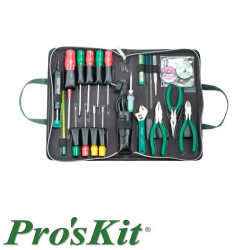 Zestaw narzędzi z lutownicą w etui, Proskit 1PK-813B