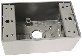 Puszka elektroinstalacyjna, l. ścieżek: 1, materiał: Aluminium, 2.86 x 2.09 x 4.63cal