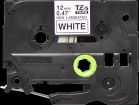 Labelling tape cartridge, 12 mm, tape white, font black, 8 m, TZE-N231