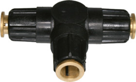 T coupling, L 46 mm, 12 bar, for 6 x 1 tubing, 56.050