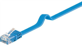 Cat 6Płaska Kabel Połączeniowy,U/Utp, Niebieski - Długość Kabla 0.5 M