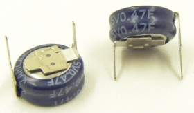 0,47F / 5,5V Superkondensator Gold Cap, montaż poziomy