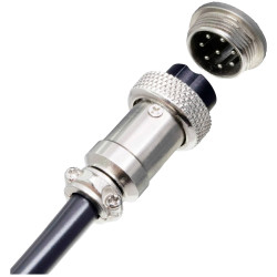 Pollin 453557 DIN Connector Set 8-Pin Built-In Socket and Plug