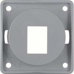 Integro Flow Płytka nośna pojedyncza do gniazd modularnych AMP szary połysk 945572507