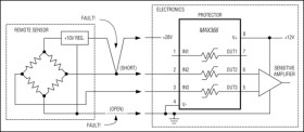 Signal Line Circuit Protector with Three Independent Protectors