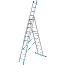 Zarges 41579 Skymaster Plus X Combination Ladder 3-Part 3 x 10 Rungs