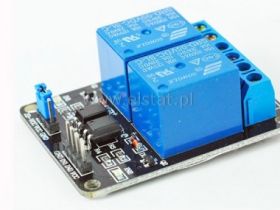 Moduł 2-przekaźnikowy; 5V; styk 10A/250V; LO