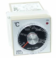 E5C2-R20P-D AC100-240 0-300C Regulator temperatury, 48x48mm, wejście Pt100, wyjście przekaźnikowe, regulacja ON/OFF, zasilanie 1