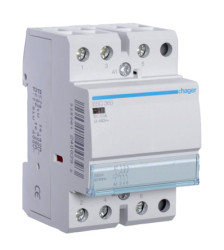 Stycznik 230 V AC Hager styki: 3 63 A 3NO Montaż na szynie DIN Śruba ESC363