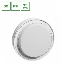 PASTILO 15W 3CCT 230V 120st IP54 IK10 221x47mm BIAŁY OKRĄGŁA