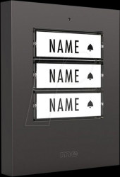 KTF 3 A Doorbell push-button, 3-family house, anthracite