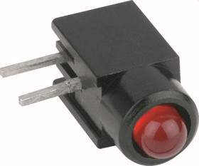 Signal light, red, 20 mcd, pitch 2.54 mm, LED number: 1, 2817.2131