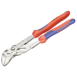 Knipex 86 05 180 SB Pliers Wrench Multi-Component Grip 180mm - 40mm Capacity