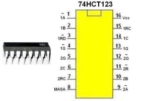 Układ cyfrowy 74HCT123