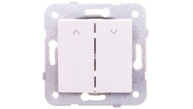 Karre Przycisk Żaluzjowy 2-Przyciskowy, Kolor Biały / 90963616