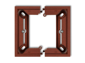 DECO Puszka natynkowa 1 pojedyncza składana brązowy metalik 9DPU-1 KARLIK