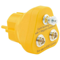 Bernstein 9-359-2 ESD Plug Electronics Grounding Connector PG Black