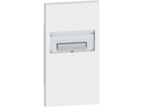 LIVING NOW Plakietka lampki przeszkodowej - 2 moduły - biała KW71 LEGRAND