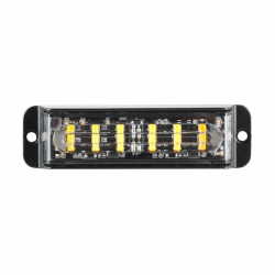 Lampa stroboskopowa LED 6x3W LW0057 12/24V R10 R65 IP65 pomarańczowa ostrzegawcza