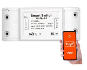 Inteligentny przekaźnik Wi-Fi/RF 433 sterowny pilotem Tuya Smart Life