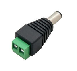 DC 2.5/5.5 Male to ARK Terminal Block Adapter