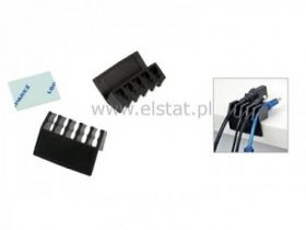 Zestaw 2 organizerów do kabli; samoprzylepny