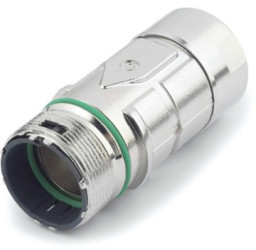 Plug, screw connection, screw locking, straight, 72064010