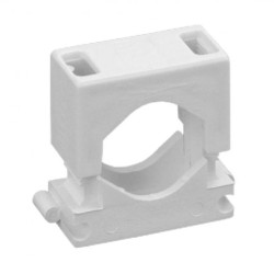 Uchwyt montażowy do przewodów dwuczęściowy UM-24 biały 50 szt. 12.7