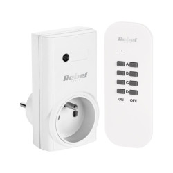 Gniazdo sieciowe sterowane pilotem (małe) REBEL / URZ1225-3