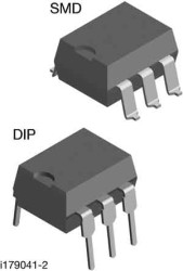 Triak Otwór przezierny DIP 6V Prąd wyzwalania bramki: 10mA Vishay