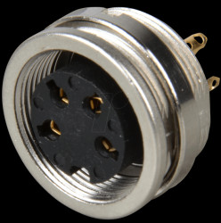 18802 Panel-mounted coupler, front mounting, IP68, 4-pin