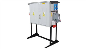 Rozdzielnica Budowlana Erb250ac2l Na Stojaku, Ip54, Gniazda: 1X Cee 63A, 4X...