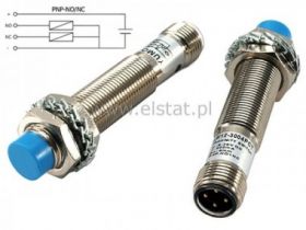 Czujnik indukcyjny LM12-3004PCT; PNP; NO+NC; M12