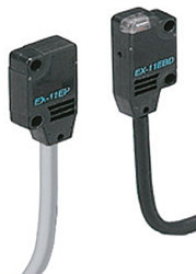 Czujniki fotoelektryczne w obudowie prostokątnej Panasonic PNP zakres 150 mm LED