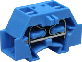 4-wire terminal, spring-clamp connection, 0.08-2.5 mm², 1 pole, 24 A, 6 kV, blue, 261-334