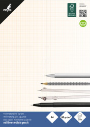 K-5594 Graph paper, A4, 25 sheets