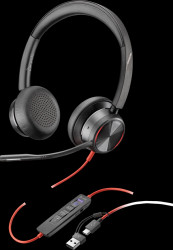 8X225AA Headset, Blackwire 8225, stereo, Teams, USB-C +USB-C/A