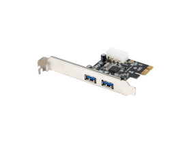 Karta PCI EXPRESS - USB 3.1 GEN1 2-PORT LANBERG + śledź LOW PROFILE