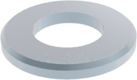 Washer, M3, H 0.5 mm, inner Ø 3.2 mm, outer Ø 7 mm, steel, galvanized, according to DIN 125/ISO 7090, BYB-3-16H900