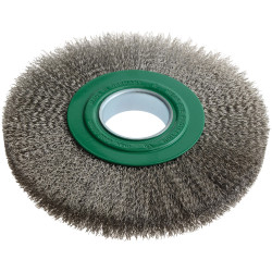 Lessmann 365.362 Wheel Brush D200mm x W24-27 x 50 Bore Stainless Steel Wire 0.30