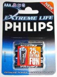 bateria alkaliczna Philips ExtremeLife LR03 AAA (blister) - 4 sztuki