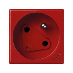 KLS02/6 czerwony K45 Gniazdo DATA 16A/230V KONTAKT