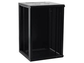 Szafa wisząca RACK 19 cali 18U 450mm czarna NEKU TS BOX