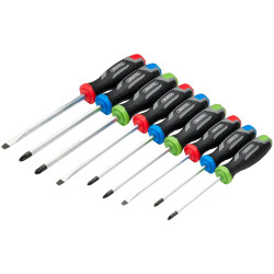 Draper 13487 Pound Thru Soft Grip Screwdriver Set (9 Piece)